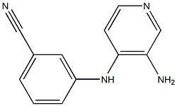 3-[(3-aminopyridin-4-yl)amino]benzonitrile Structure