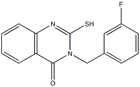 3-[(3-fluorophenyl)methyl]-2-sulfanyl-3,4-dihydroquinazolin-4-one Structure