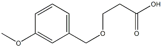 3-[(3-methoxybenzyl)oxy]propanoic acid,,结构式