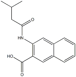 3-[(3-methylbutanoyl)amino]-2-naphthoic acid,,结构式