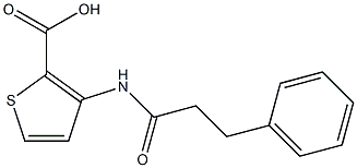 3-[(3-phenylpropanoyl)amino]thiophene-2-carboxylic acid Structure