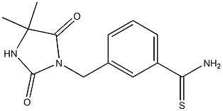 3-[(4,4-dimethyl-2,5-dioxoimidazolidin-1-yl)methyl]benzenecarbothioamide|