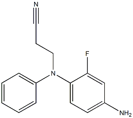 3-[(4-amino-2-fluorophenyl)(phenyl)amino]propanenitrile,,结构式