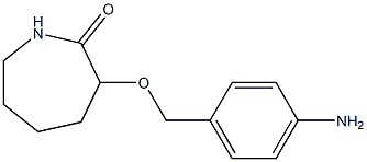 3-[(4-aminophenyl)methoxy]azepan-2-one Structure