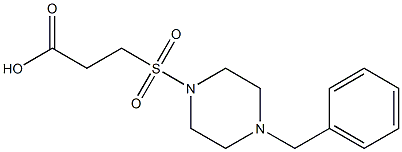 3-[(4-benzylpiperazine-1-)sulfonyl]propanoic acid|