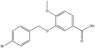 3-[(4-bromobenzyl)oxy]-4-methoxybenzoic acid Structure