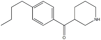 3-[(4-butylphenyl)carbonyl]piperidine,,结构式