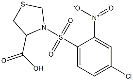 3-[(4-chloro-2-nitrobenzene)sulfonyl]-1,3-thiazolidine-4-carboxylic acid