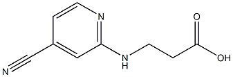 3-[(4-cyanopyridin-2-yl)amino]propanoic acid Struktur