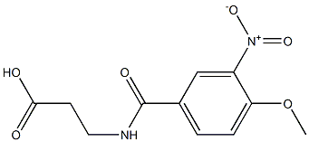 3-[(4-methoxy-3-nitrophenyl)formamido]propanoic acid Structure