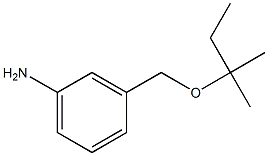 3-{[(2-methylbutan-2-yl)oxy]methyl}aniline,,结构式