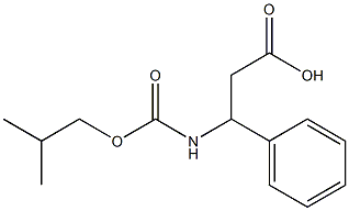 3-{[(2-methylpropoxy)carbonyl]amino}-3-phenylpropanoic acid Structure