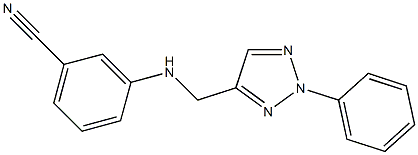 3-{[(2-phenyl-2H-1,2,3-triazol-4-yl)methyl]amino}benzonitrile Structure