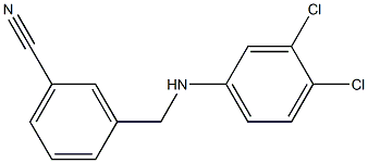 3-{[(3,4-dichlorophenyl)amino]methyl}benzonitrile Structure