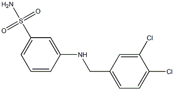 3-{[(3,4-dichlorophenyl)methyl]amino}benzene-1-sulfonamide Structure