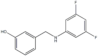3-{[(3,5-difluorophenyl)amino]methyl}phenol Structure