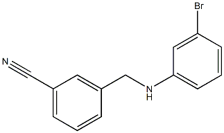 3-{[(3-bromophenyl)amino]methyl}benzonitrile 结构式