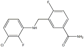  3-{[(3-chloro-2-fluorophenyl)amino]methyl}-4-fluorobenzamide