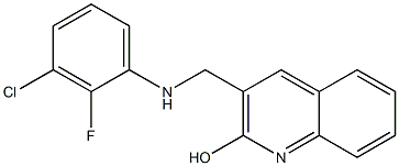  3-{[(3-chloro-2-fluorophenyl)amino]methyl}quinolin-2-ol