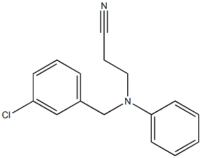 3-{[(3-chlorophenyl)methyl](phenyl)amino}propanenitrile