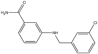 3-{[(3-chlorophenyl)methyl]amino}benzamide Struktur