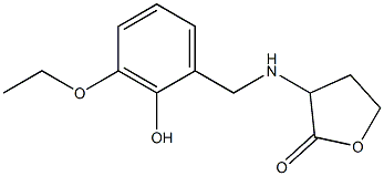 3-{[(3-ethoxy-2-hydroxyphenyl)methyl]amino}oxolan-2-one Structure