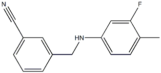 3-{[(3-fluoro-4-methylphenyl)amino]methyl}benzonitrile