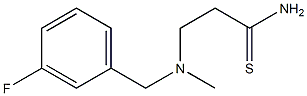 3-{[(3-fluorophenyl)methyl](methyl)amino}propanethioamide Structure