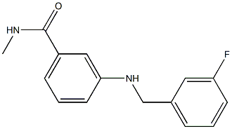 3-{[(3-fluorophenyl)methyl]amino}-N-methylbenzamide Struktur