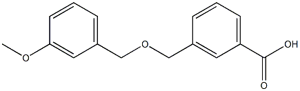 3-{[(3-methoxybenzyl)oxy]methyl}benzoic acid Structure