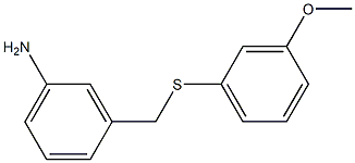 3-{[(3-methoxyphenyl)sulfanyl]methyl}aniline Struktur