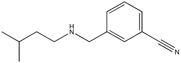 3-{[(3-methylbutyl)amino]methyl}benzonitrile Structure