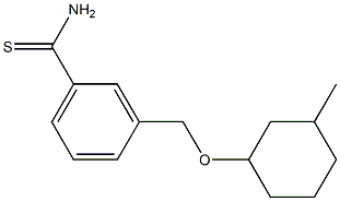  3-{[(3-methylcyclohexyl)oxy]methyl}benzene-1-carbothioamide