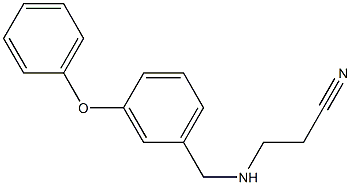 3-{[(3-phenoxyphenyl)methyl]amino}propanenitrile