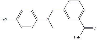 3-{[(4-aminophenyl)(methyl)amino]methyl}benzamide|