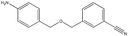 3-{[(4-aminophenyl)methoxy]methyl}benzonitrile Structure