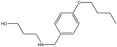 3-{[(4-butoxyphenyl)methyl]amino}propan-1-ol,,结构式