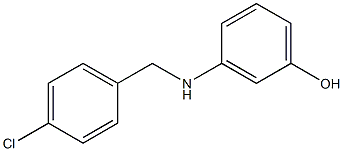 3-{[(4-chlorophenyl)methyl]amino}phenol