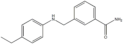 3-{[(4-ethylphenyl)amino]methyl}benzamide Struktur