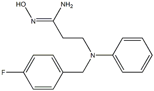  3-{[(4-fluorophenyl)methyl](phenyl)amino}-N'-hydroxypropanimidamide