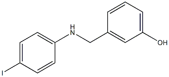 3-{[(4-iodophenyl)amino]methyl}phenol Struktur