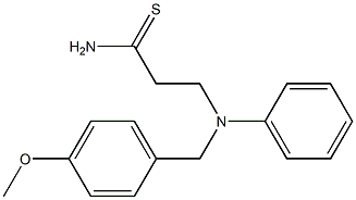3-{[(4-methoxyphenyl)methyl](phenyl)amino}propanethioamide