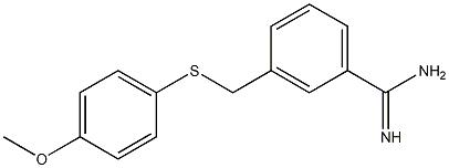 3-{[(4-methoxyphenyl)sulfanyl]methyl}benzene-1-carboximidamide