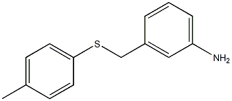 3-{[(4-methylphenyl)sulfanyl]methyl}aniline 结构式