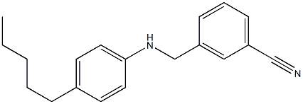 3-{[(4-pentylphenyl)amino]methyl}benzonitrile Structure