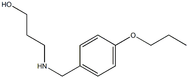 3-{[(4-propoxyphenyl)methyl]amino}propan-1-ol 结构式
