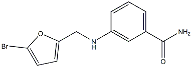 3-{[(5-bromofuran-2-yl)methyl]amino}benzamide Structure