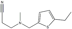 3-{[(5-ethylthiophen-2-yl)methyl](methyl)amino}propanenitrile Structure