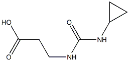 3-{[(cyclopropylamino)carbonyl]amino}propanoic acid Struktur