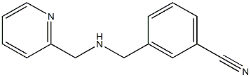 3-{[(pyridin-2-ylmethyl)amino]methyl}benzonitrile 结构式